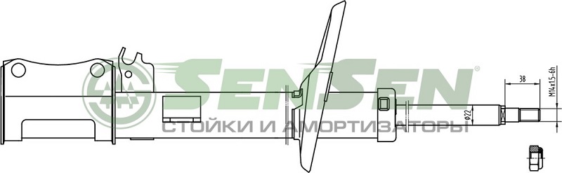 Амортизатор задний Sensen 4214-0023 TOYOTA CAMRY