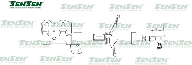 Амортизатор передний Sensen 4214-1161 TOYOTA PRIUS