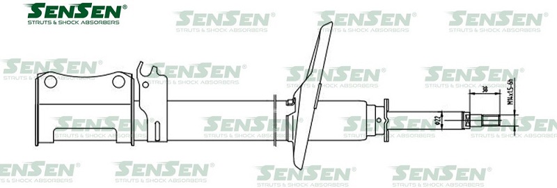 Амортизатор задний Sensen 4214-0466 Lexus RX