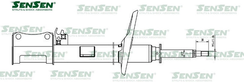 Амортизатор задний Sensen 4214-0465 Lexus RX