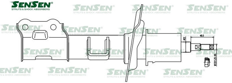 Амортизатор передний Sensen 4214-1319 Hyundai ix35