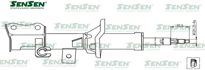 Амортизатор передний Sensen 4213-0698 Kia Rio