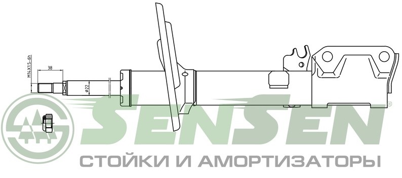 Амортизатор задний Sensen 4214-0853 TOYOTA CAMRY