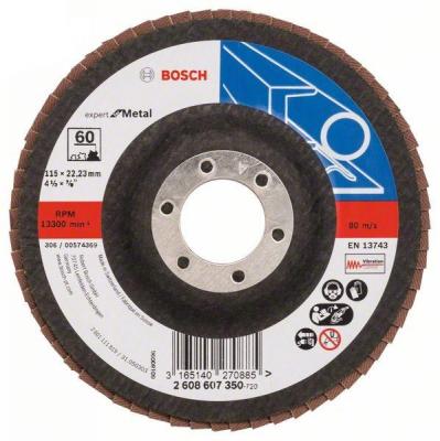 Bosch 2608607350 КРУГ ЛЕПЕСТК 115мм K60 E.f.Metal