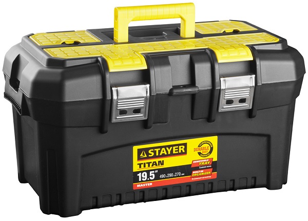Ящик STAYER MASTER пластиковый для инструмента 38016-19 (490x290x270 мм)