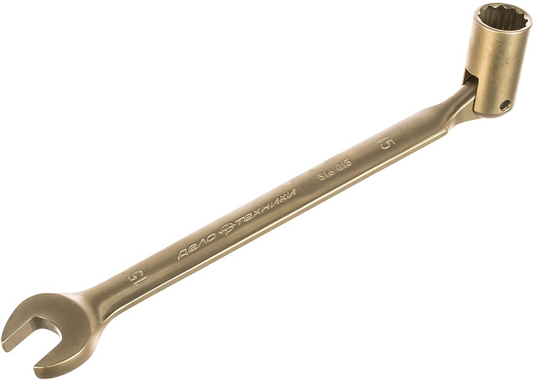 Ключ комбинированный шарнирный Дело Техники 516015, 15 мм