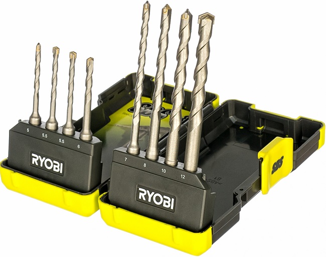 Набор буров для перфоратора Ryobi RAK 08 SDS-PLUS (8 шт)