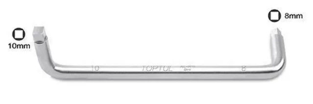 Ключ для сливных пробок TOPTUL JEL-0810, L=230 мм, 8х10 мм