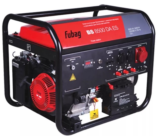 Бензиновая электростанция с электростартером и коннектором автоматики Fubag BS 8500 DA ES 838254
