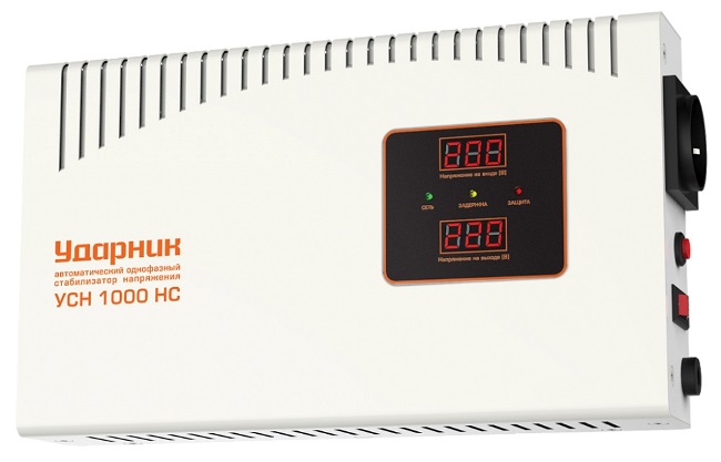 Стабилизатор напряжения настенный УДАРНИК УСН 1000 НС 39445