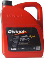Моторное масло 5W40 синтетическое DIVINOL Syntolight MBX 5л 49540-K007