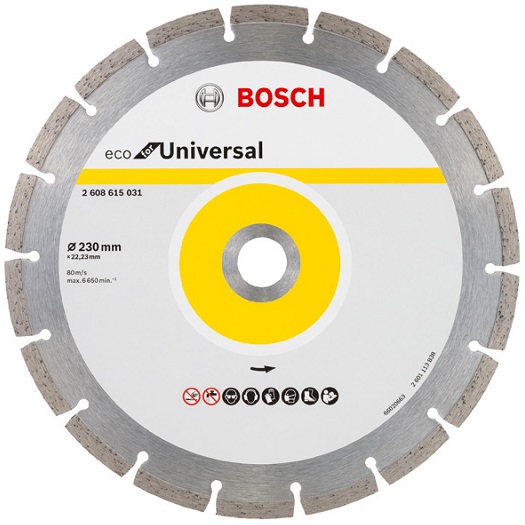 Диск алмазный ECO Universal Bosch 2608615044, 230х22.2 мм