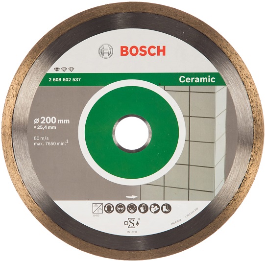Диск алмазный отрезной Professional for Ceramic Bosch 2608602537, 200х25.4 мм