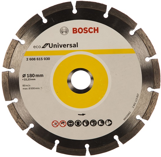Диск алмазный ECO Universal Bosch 2608615043, 180х22.2 мм