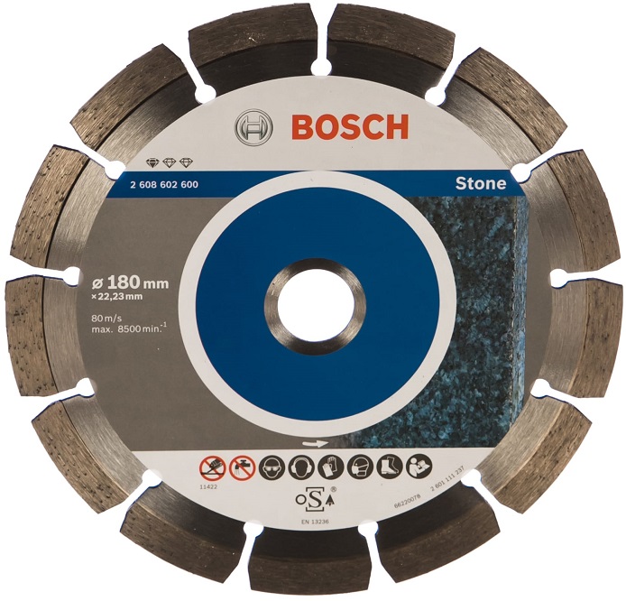 Диск алмазный отрезной Professional for Stone Bosch 2608602600, 180х22.2 мм