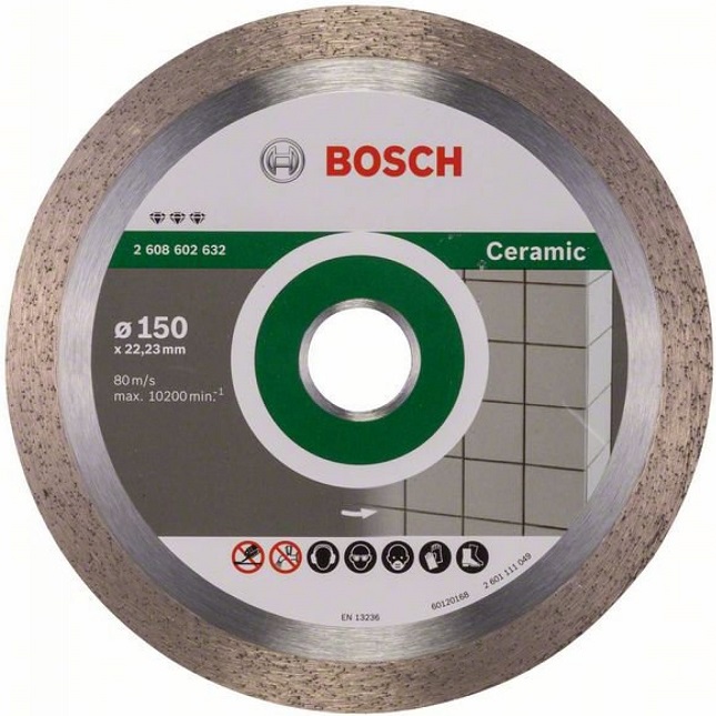 Алмазный диск по керамике Bosch 2608602632, 150х22.23 мм