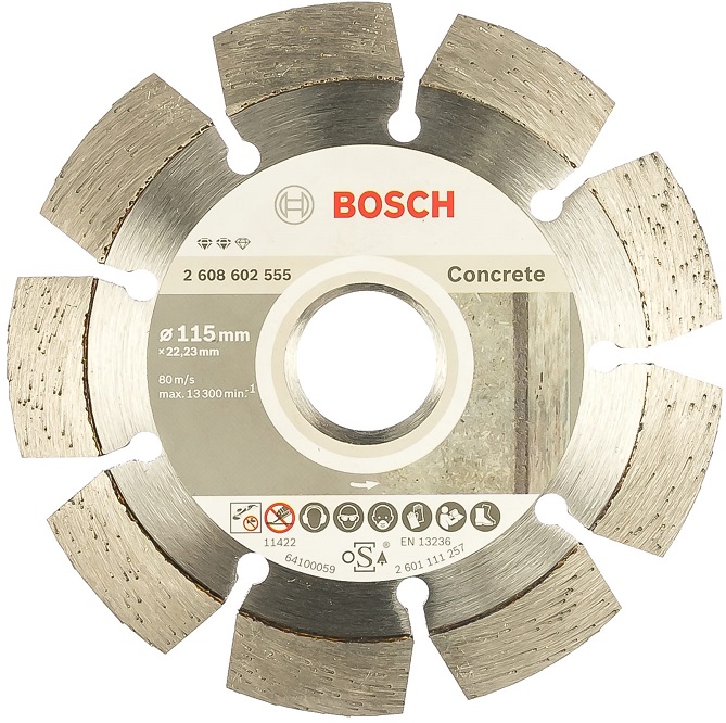 Диск алмазный отрезной Expert for Concrete Bosch 2608602555, 115х22.2 мм