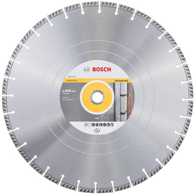 Диск алмазный Universal Bosch 2608615074, 450х25.4 мм
