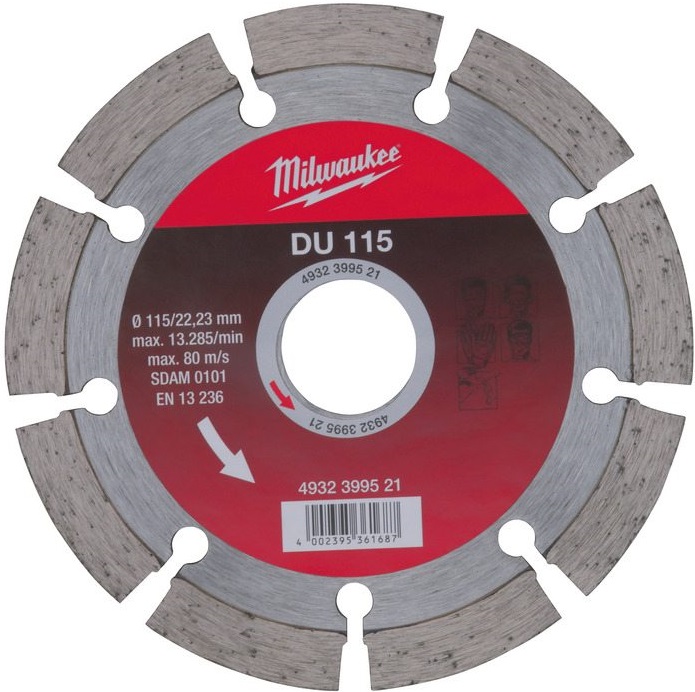 Алмазный диск DiaBl DU 115 MILWAUKEE 4932399521, 115 мм 