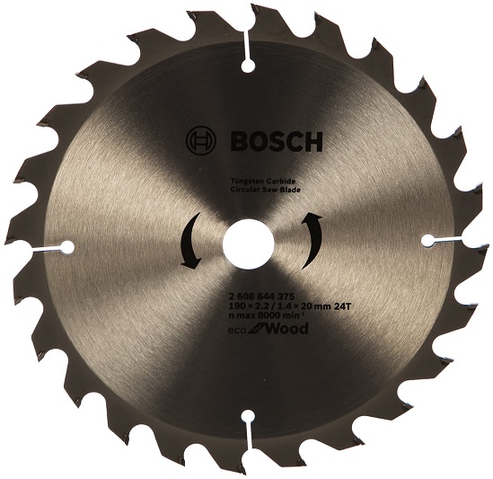 Пильный диск ECO WOOD Bosch 2608644375, 190x20 мм