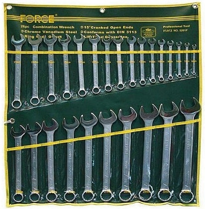 Набор комбинированных ключей Force 5261C, 6-32 мм, 26 предметов