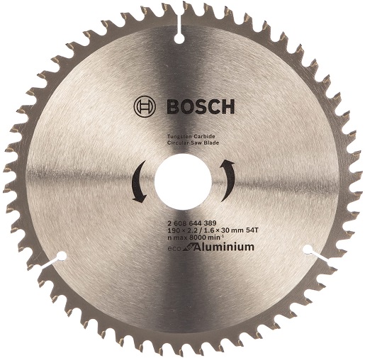 Пильный диск ECO AL Bosch 2608644389, 190x30 мм