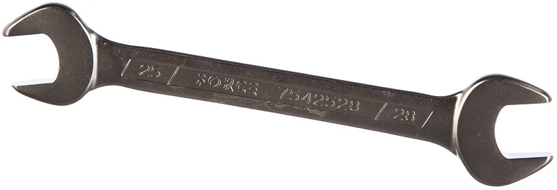 Рожковый гаечный ключ Force 7542528, 25х28 мм