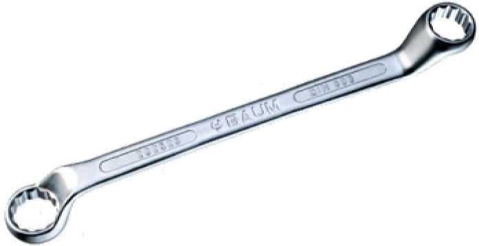 Ключ накидной отогнутый на 75° BAUM 201819, 18 х 19 мм 