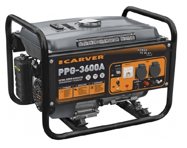 Бензиновый генератор CARVER PPG-3600 01.020.00003