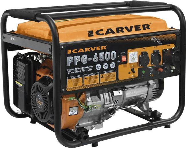 Бензиновый генератор CARVER PPG-6500 01.020.00018