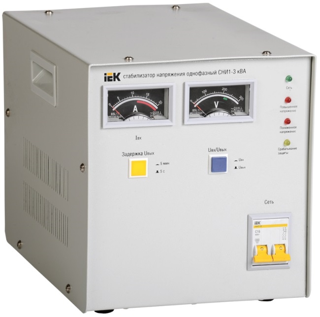 Стабилизатор напряжения Iek IVS10-1-03000 СНИ1-3 кВА однофазный ИЭК