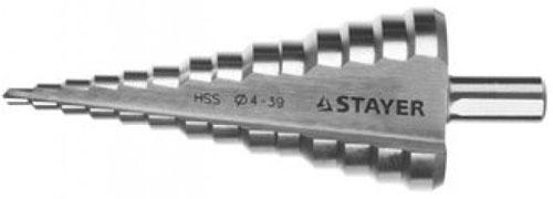 Сверло ступенчатое по металлу STAYER 29660-4-39-14, 113 мм