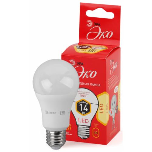 Светодиодная лампа ЭРА Б0030028 ECO LED A60-14W-827-E27