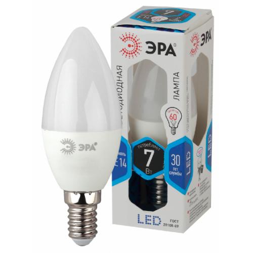 Светодиодная лампа ЭРА Б0020539 свеча LED smd B35-7w-840-E14