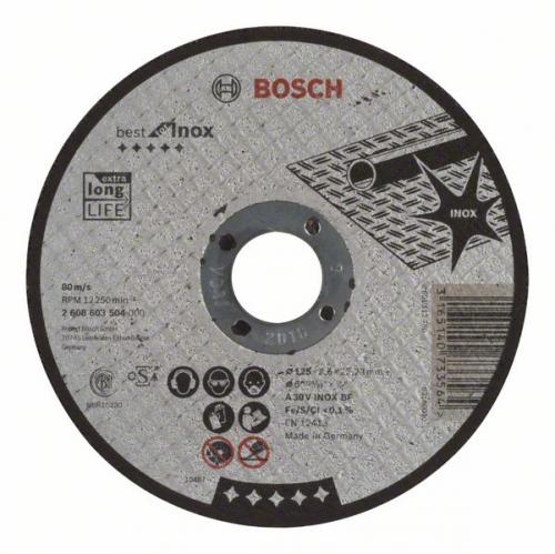 Отрезной круг Bosch 2608603504 Best по нержавейке 125x2,5, прямой