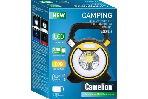 Фонарь кемпинговый Camelion LED5631 черный