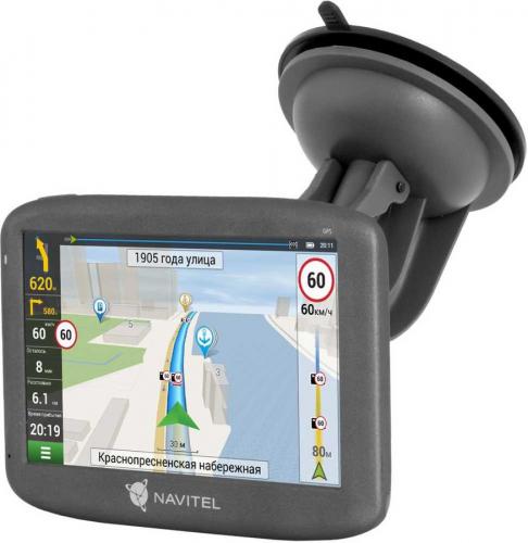 Навигатор автомобильный GPS Navitel E505 Magnetic черный