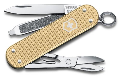 Нож перочинный Victorinox Alox Classic (0.6221.L19) 58мм 5функций золотистый