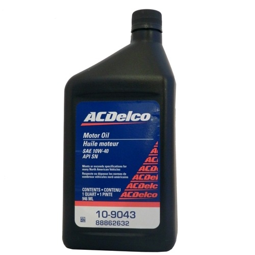 Моторное масло AC Delco 10-9043 Motor Oil 10W-40 0.946 л