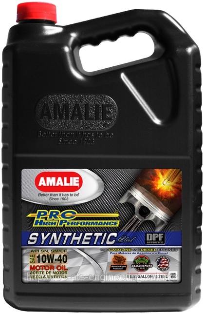 Моторное масло Amalie 160-75687-36 PRO High Perf Synthetic 10W-40 3.78 л