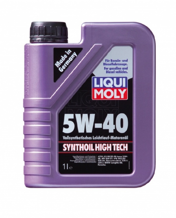 Моторное масло Liqui Moly 1924 Synthoil High Tech 5W-40 1 л