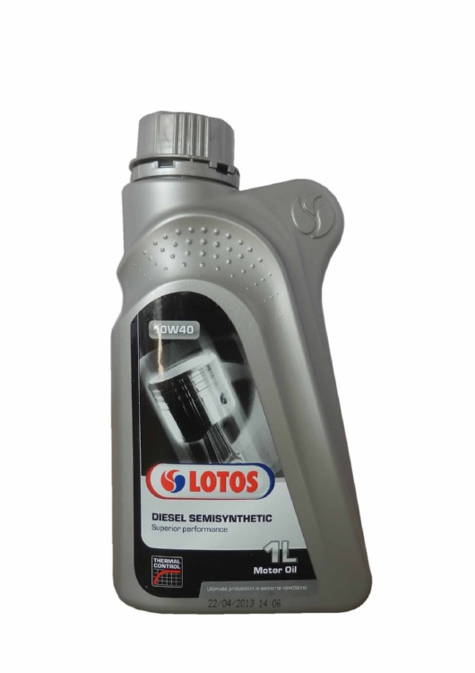Моторное масло Lotos WF-K100N40-0H0 DIESEL SEMISYNTHETIC CF 10W-40 1 л
