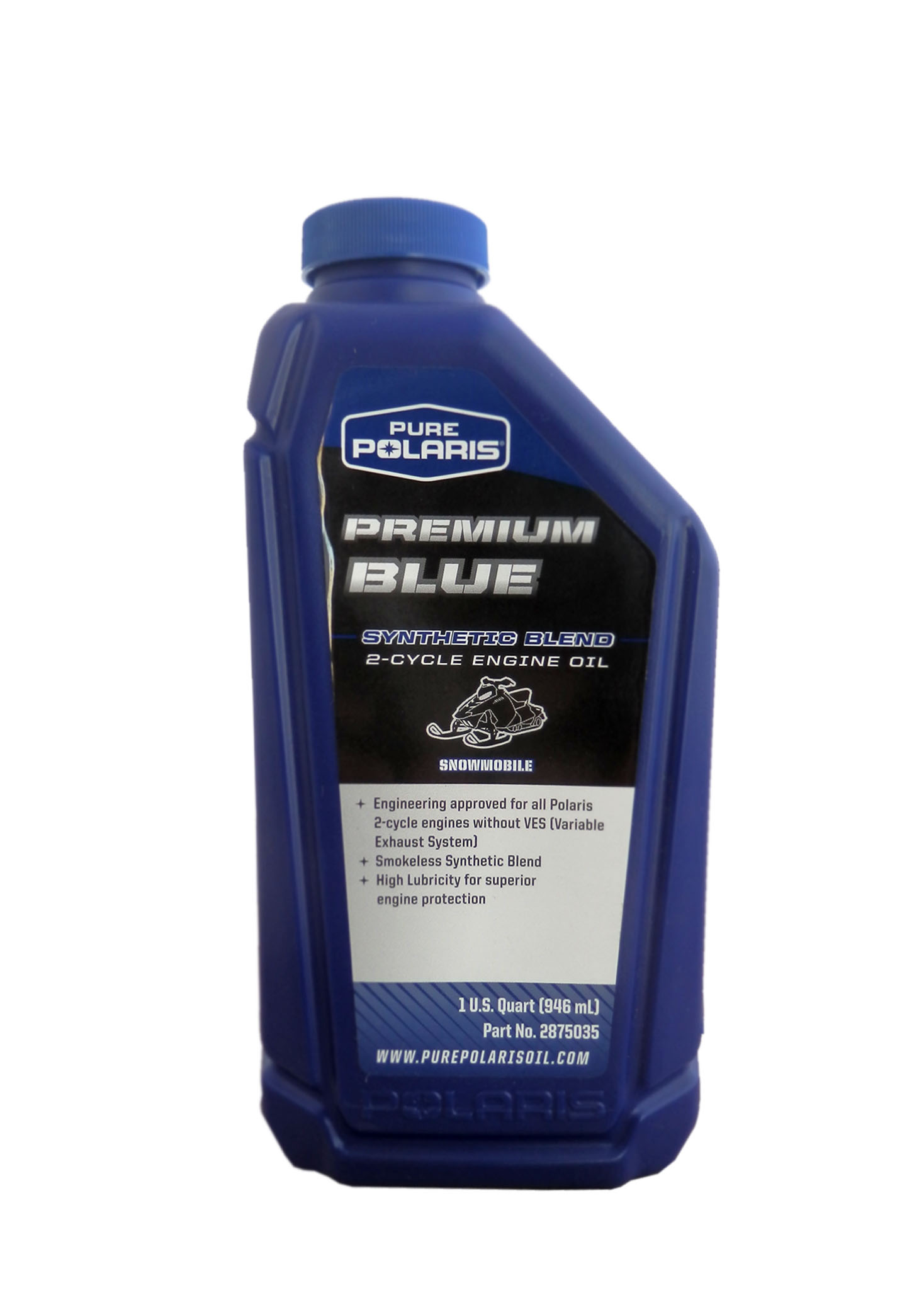 Моторное масло Polaris 2875035 Premium BLUE Synthetic Blend 2-Cycle Enginе Oil  0.946 л