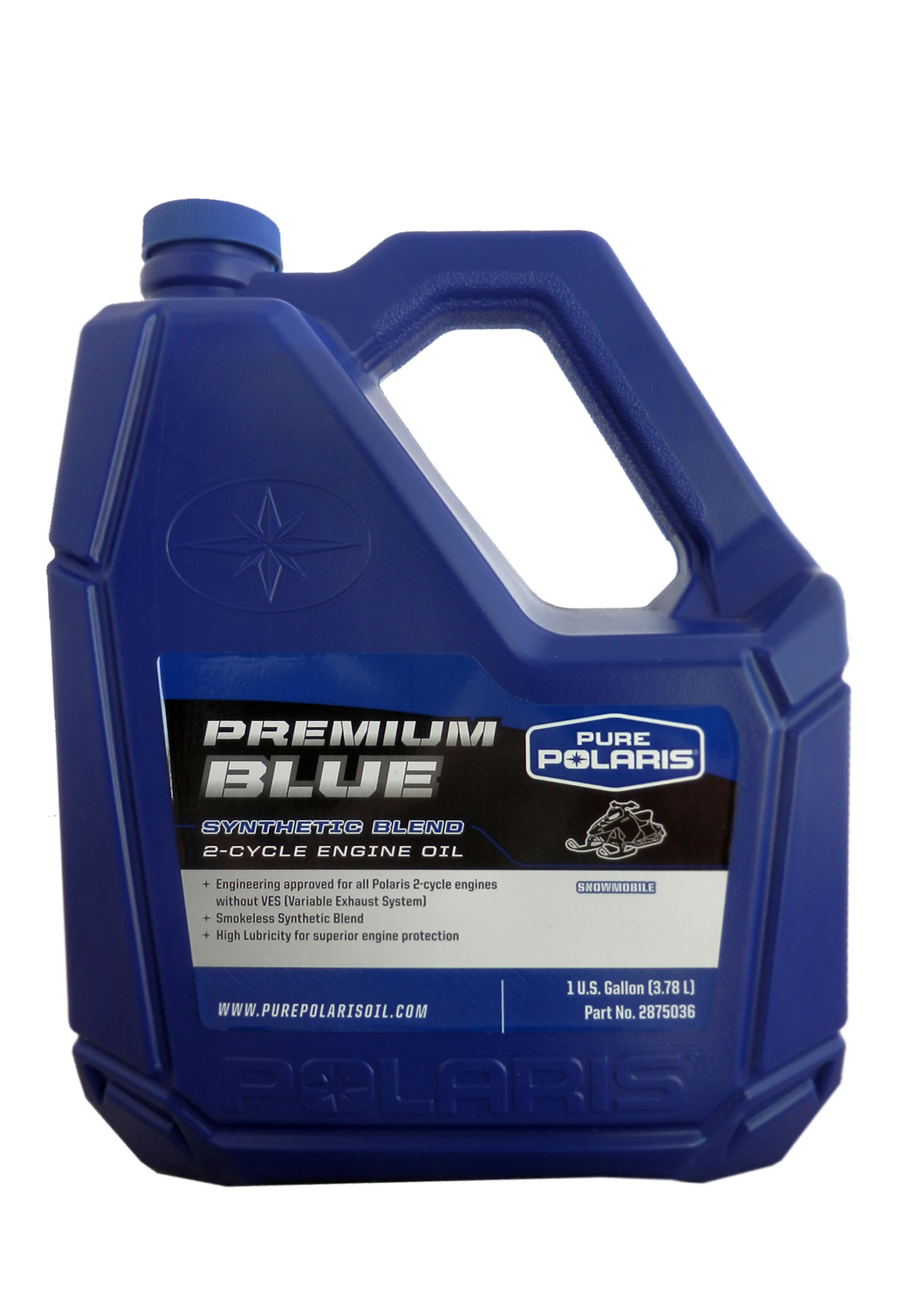 Моторное масло Polaris 2875036 Premium BLUE Synthetic Blend 2-Cycle Enginе Oil  3.78 л
