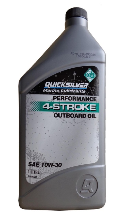Моторное масло Quicksilver 858045QE1 Performance 4-Stroke Outboard Oil 10W-30 1 л