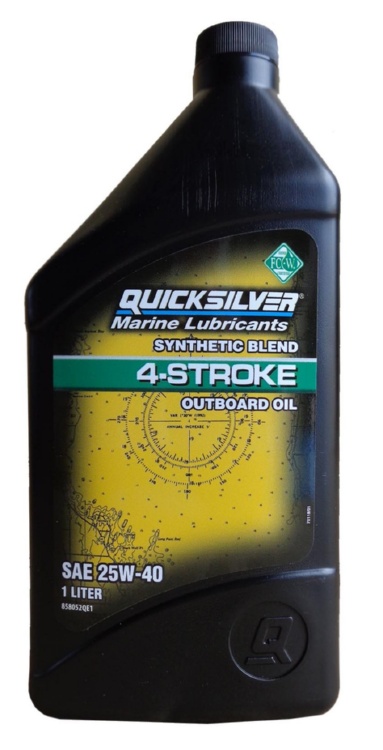 Моторное масло Quicksilver 858052QE1 Synthetic Blend 4-Stroke Ourboard Oil  1 л
