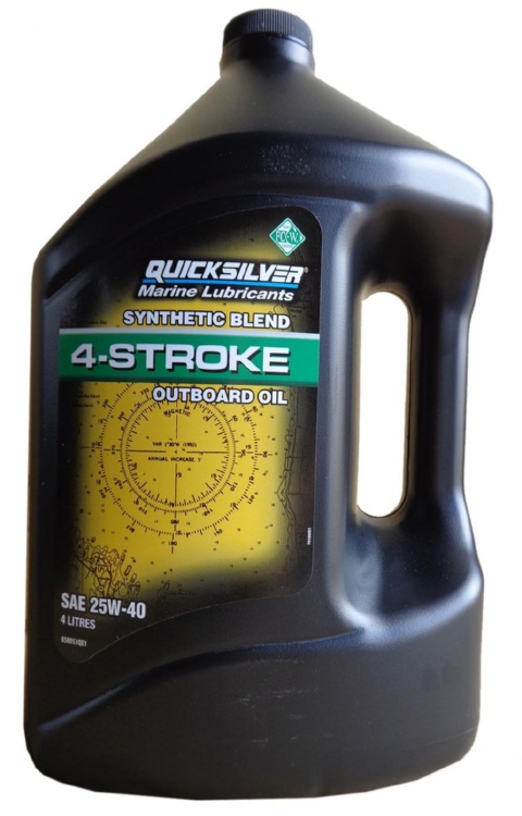 Моторное масло Quicksilver 858053QE1 Synthetic Blend 4-Stroke Ourboard Oil  4 л