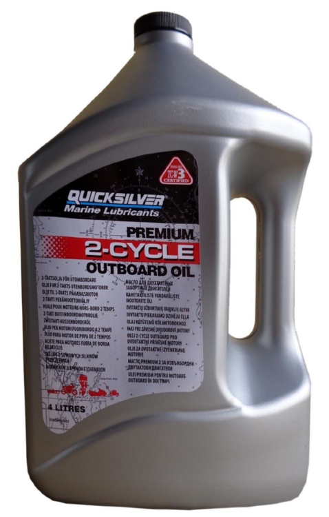 Моторное масло Quicksilver 92-858022QB1 Premium 2-Cycle Outboard Oil TC-W3  4 л