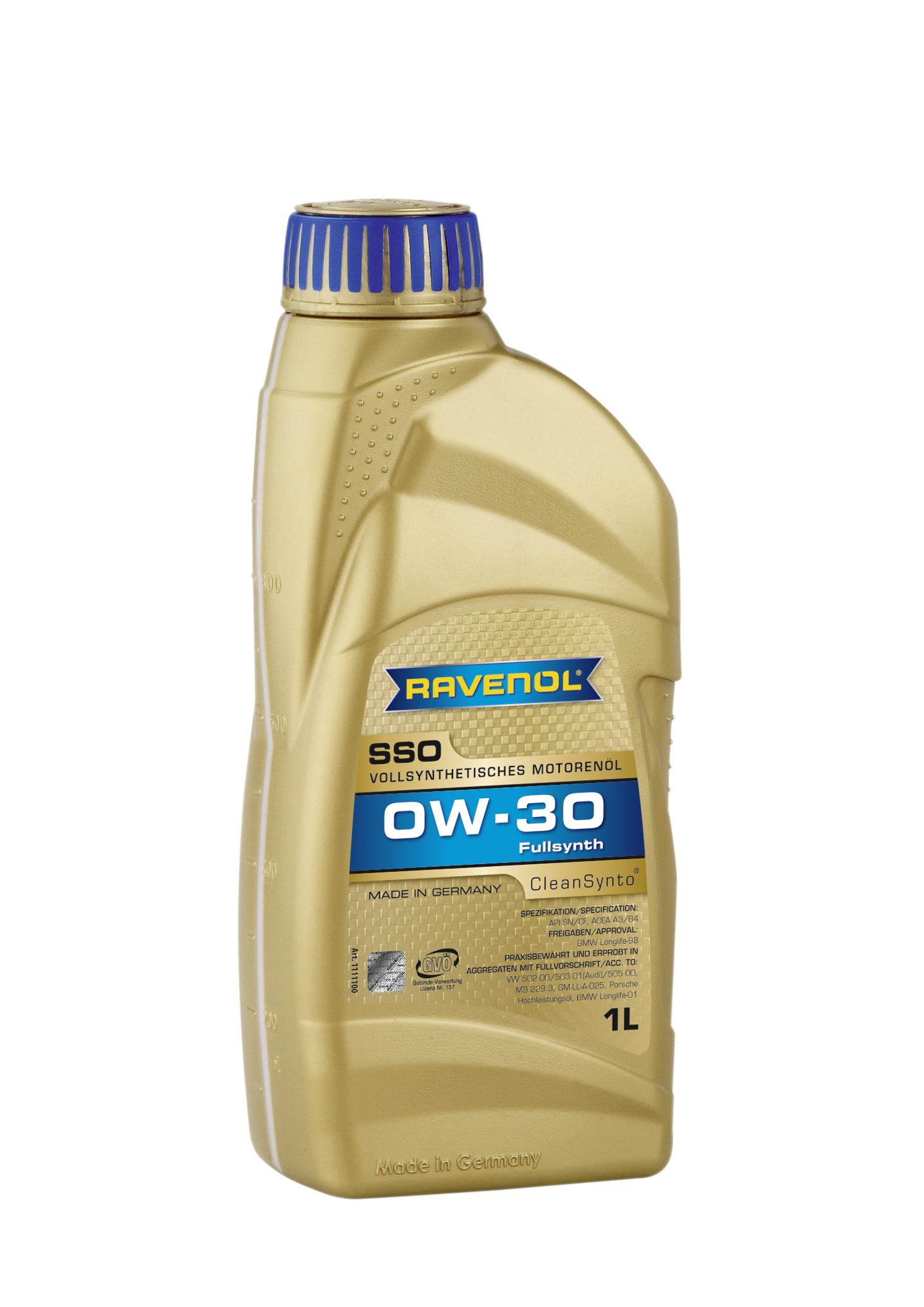 Моторное масло Ravenol 4014835718319 SSO 0W-30 1 л