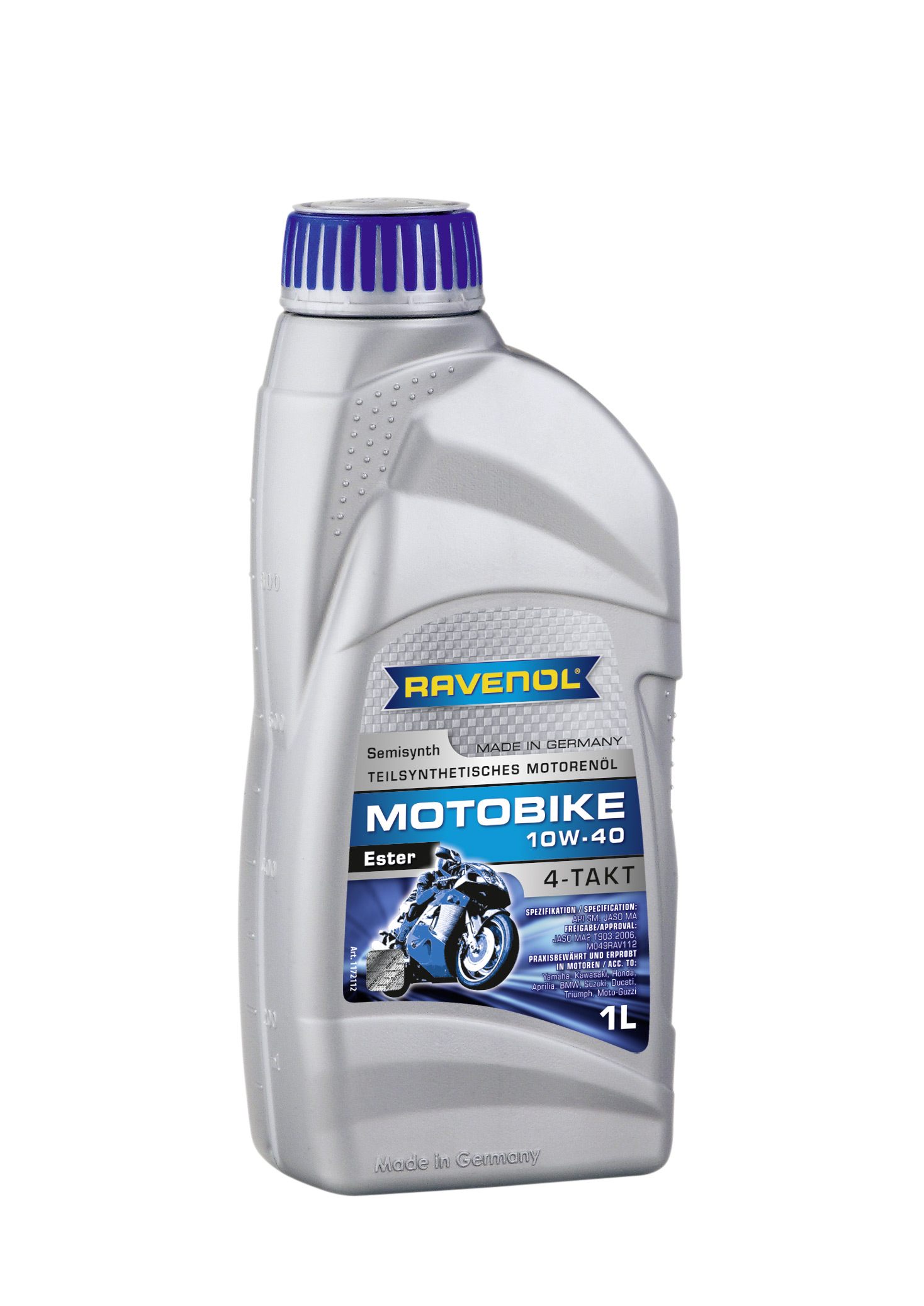 Моторное масло Ravenol 4014835731110 Motobike 4-T Ester 10W-40 1 л